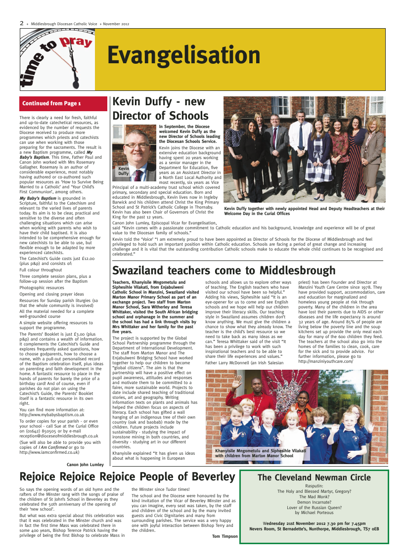 Nov 2012 edition of the Middlesbrough Voice