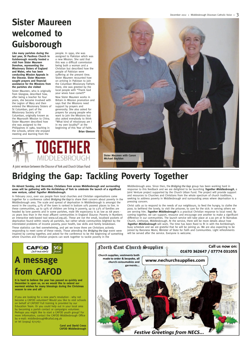 Dec 2012 edition of the Middlesbrough Voice