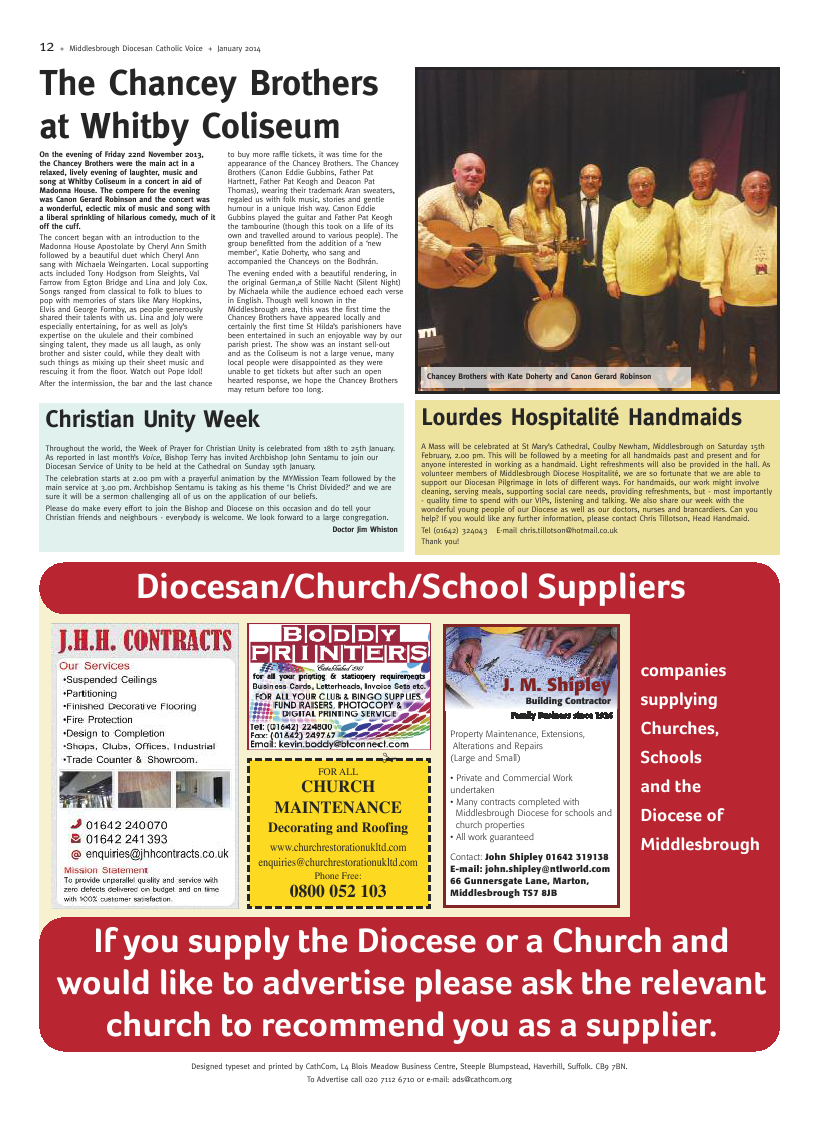 Jan 2014 edition of the Middlesbrough Voice