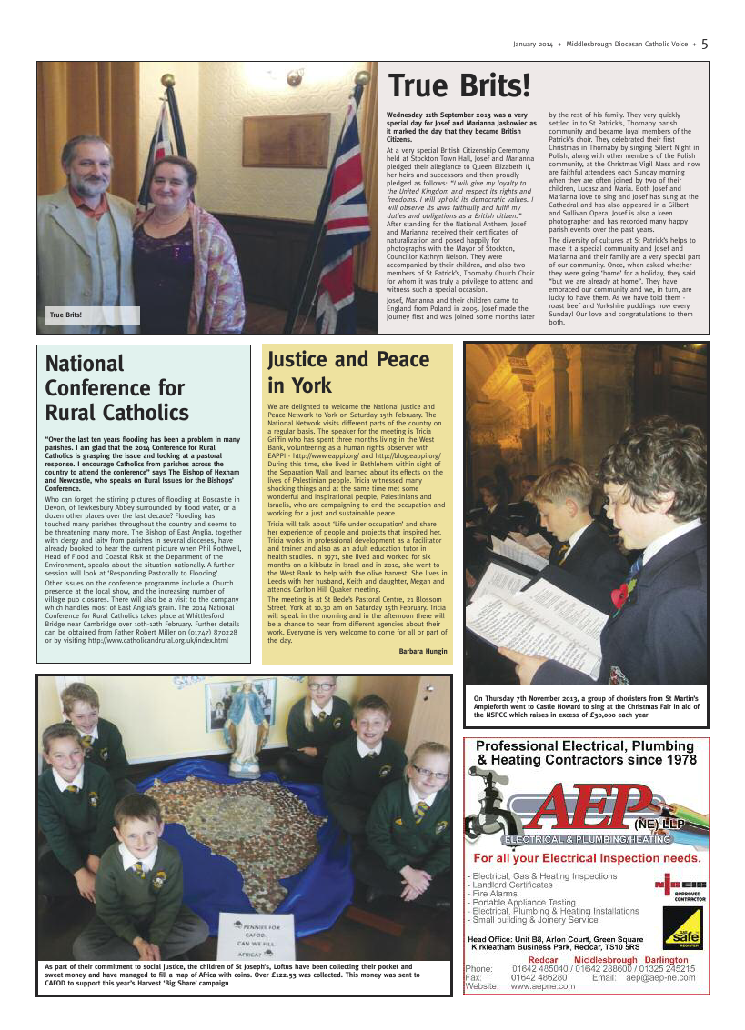 Jan 2014 edition of the Middlesbrough Voice