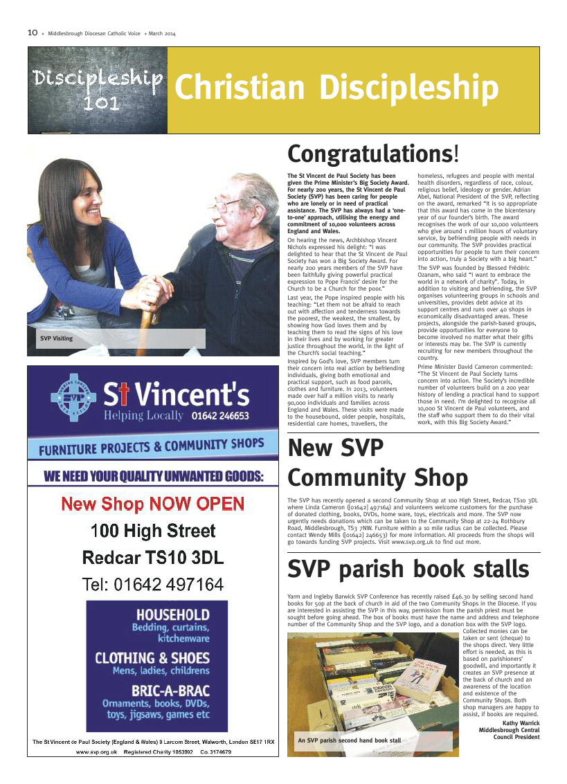 Mar 2014 edition of the Middlesbrough Voice