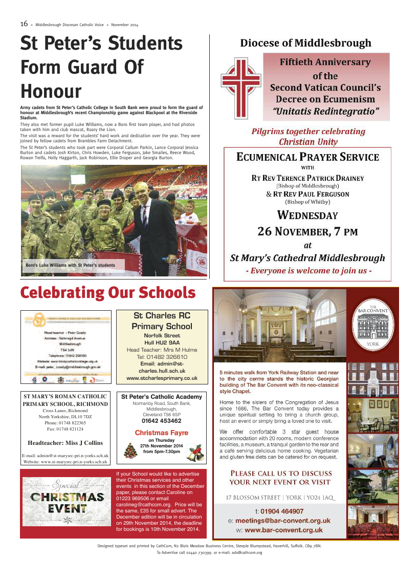 Nov 2014 edition of the Middlesbrough Voice