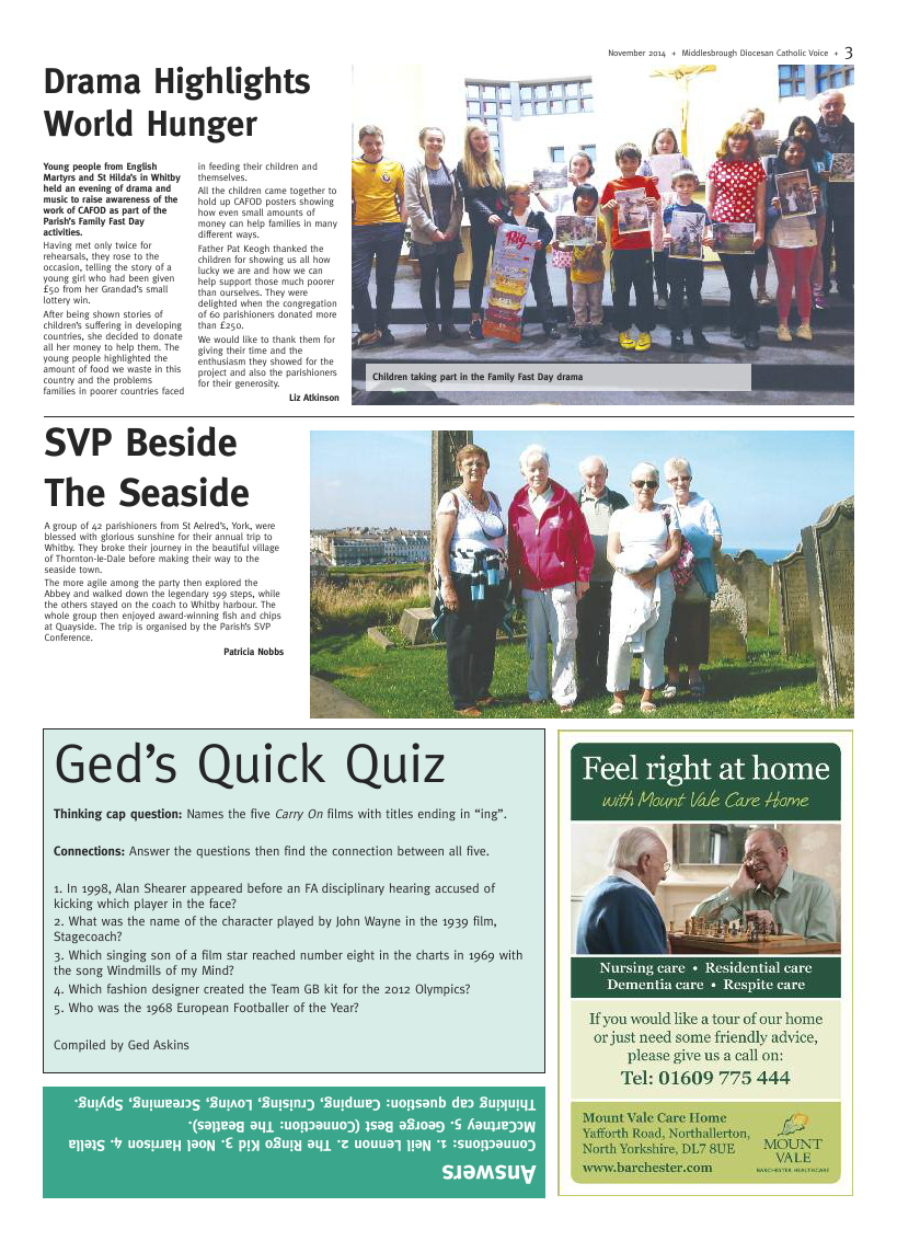 Nov 2014 edition of the Middlesbrough Voice