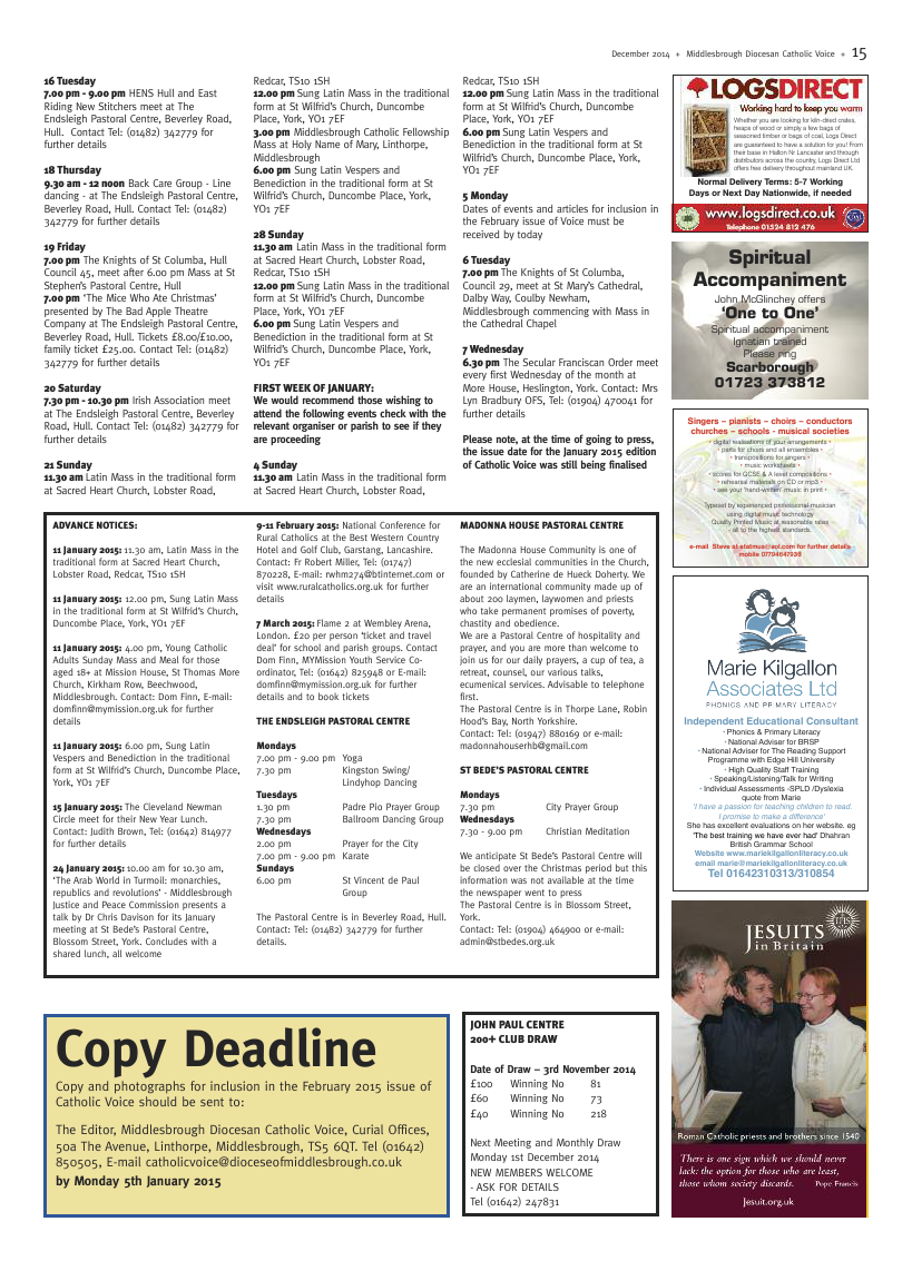 Dec 2014 edition of the Middlesbrough Voice