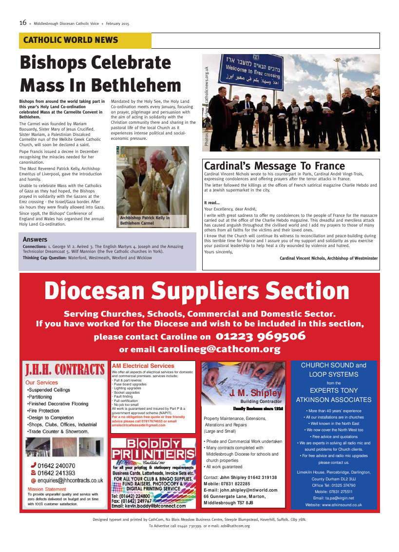 Feb 2015 edition of the Middlesbrough Voice