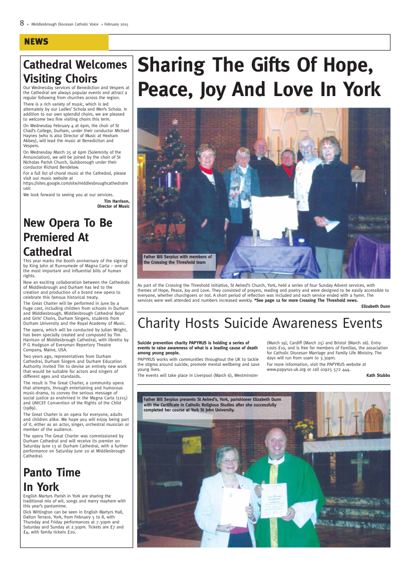 Feb 2015 edition of the Middlesbrough Voice