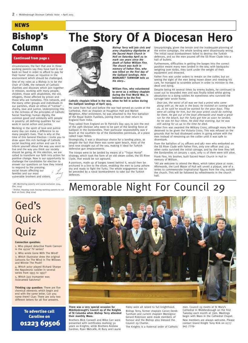 Apr 2015 edition of the Middlesbrough Voice