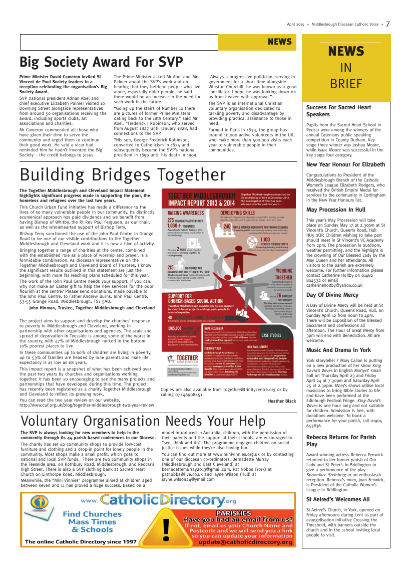 Apr 2015 edition of the Middlesbrough Voice