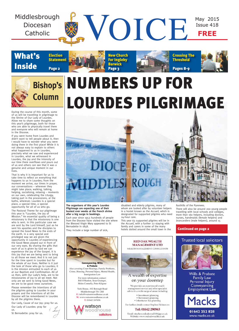 May 2015 edition of the Middlesbrough Voice