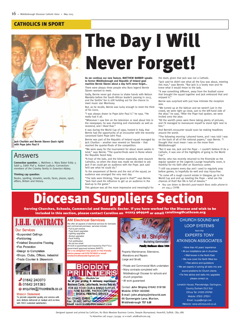 May 2015 edition of the Middlesbrough Voice