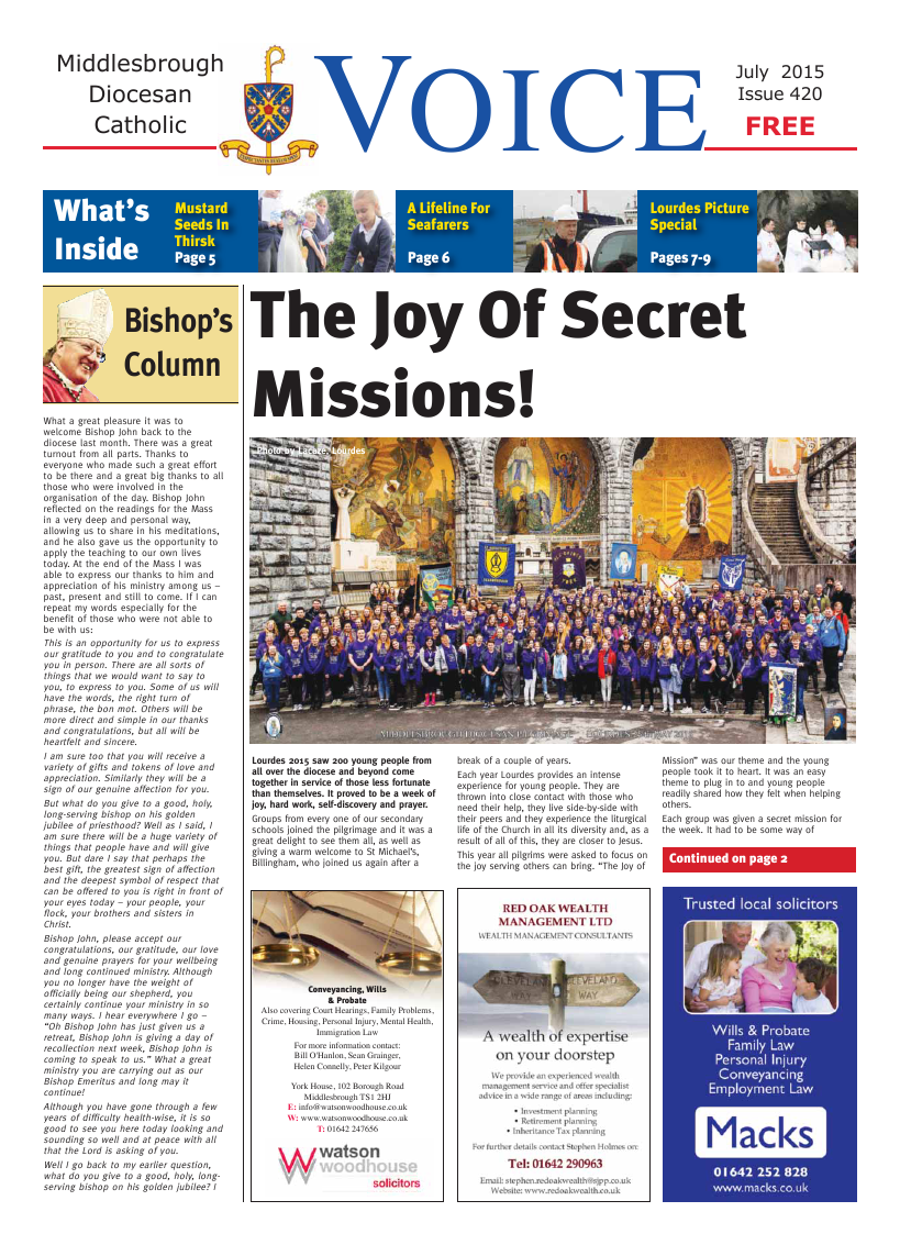 Jul 2015 edition of the Middlesbrough Voice