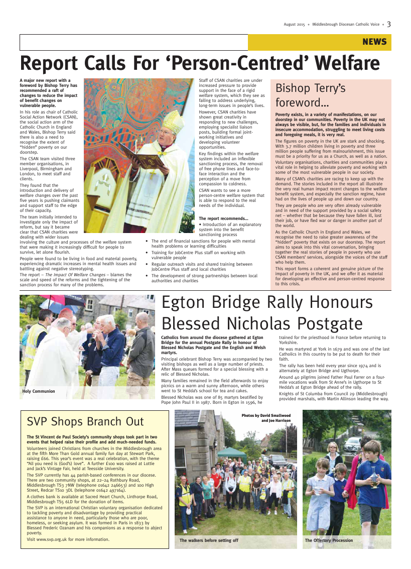 Aug 2015 edition of the Middlesbrough Voice