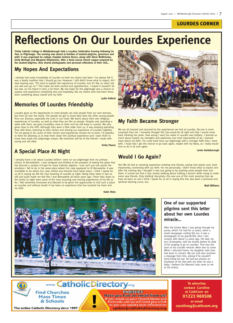 Aug 2015 edition of the Middlesbrough Voice