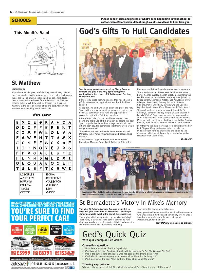 Sept 2015 edition of the Middlesbrough Voice