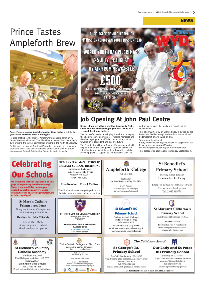 Sept 2015 edition of the Middlesbrough Voice