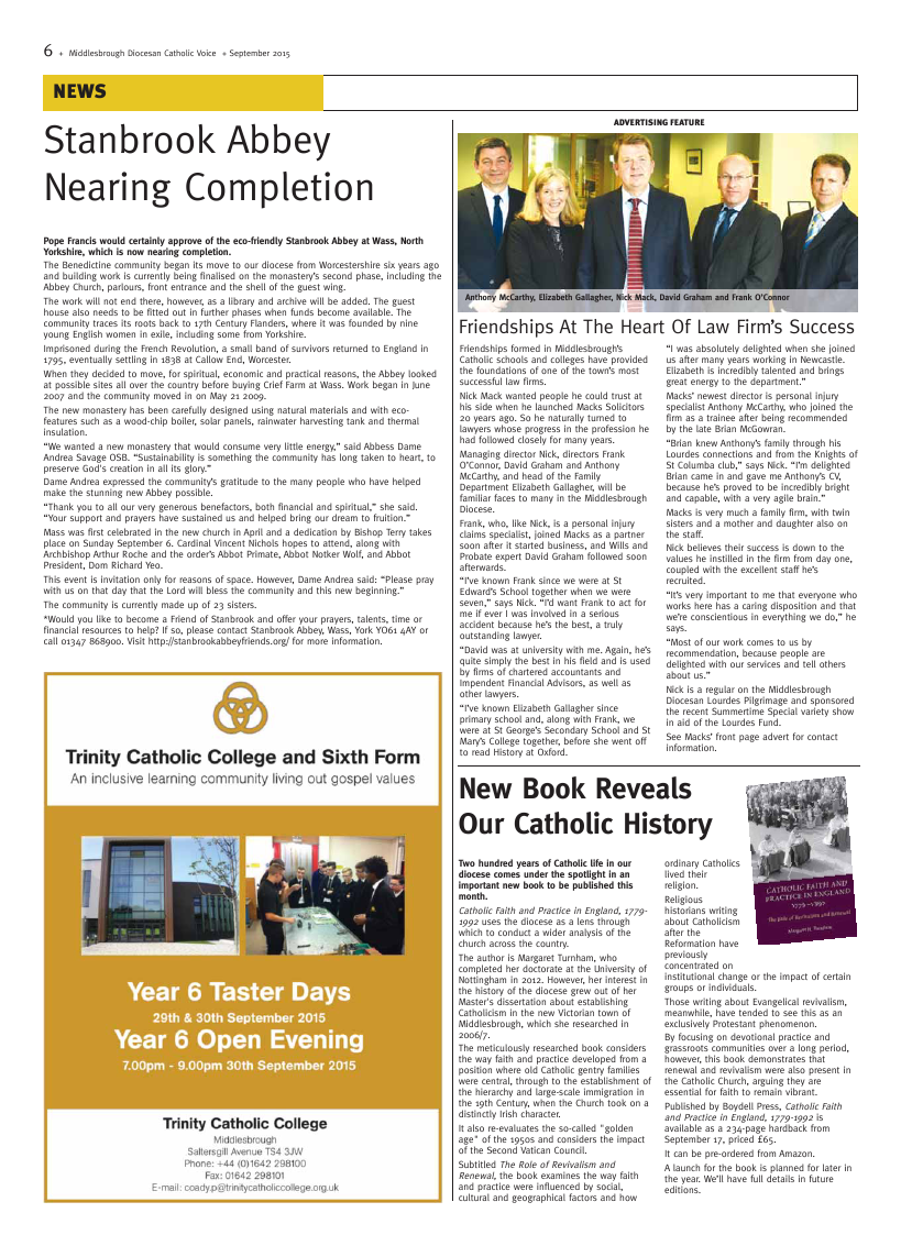 Sept 2015 edition of the Middlesbrough Voice