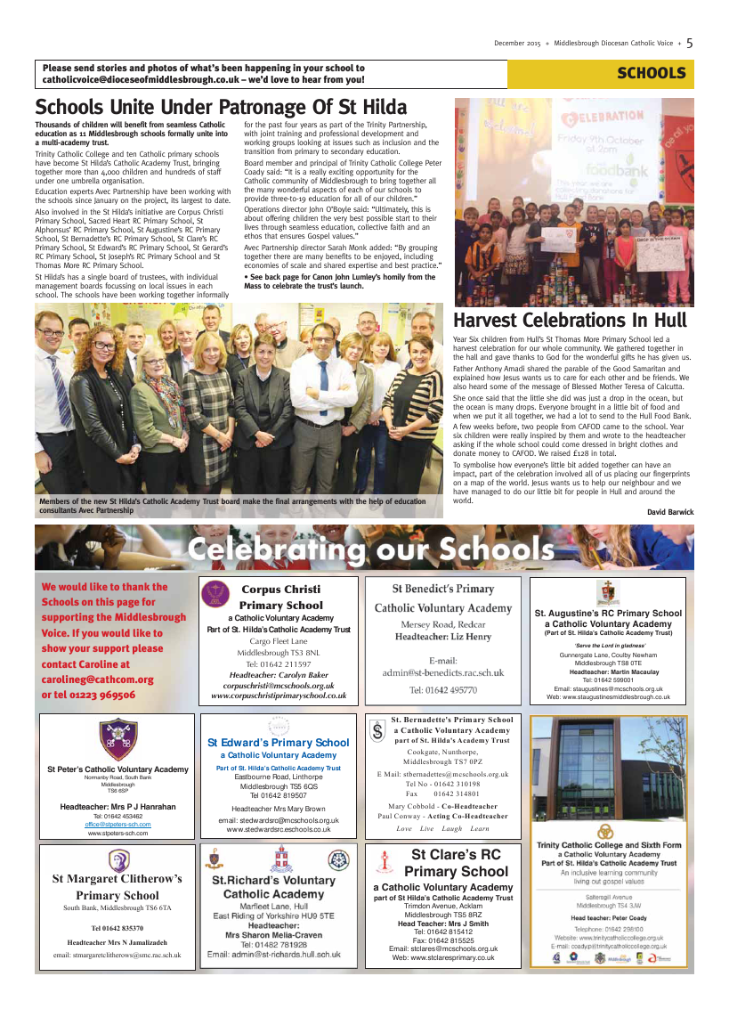 Dec 2015 edition of the Middlesbrough Voice