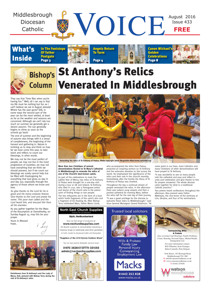 Aug 2016 edition of the Middlesbrough Voice - Page 