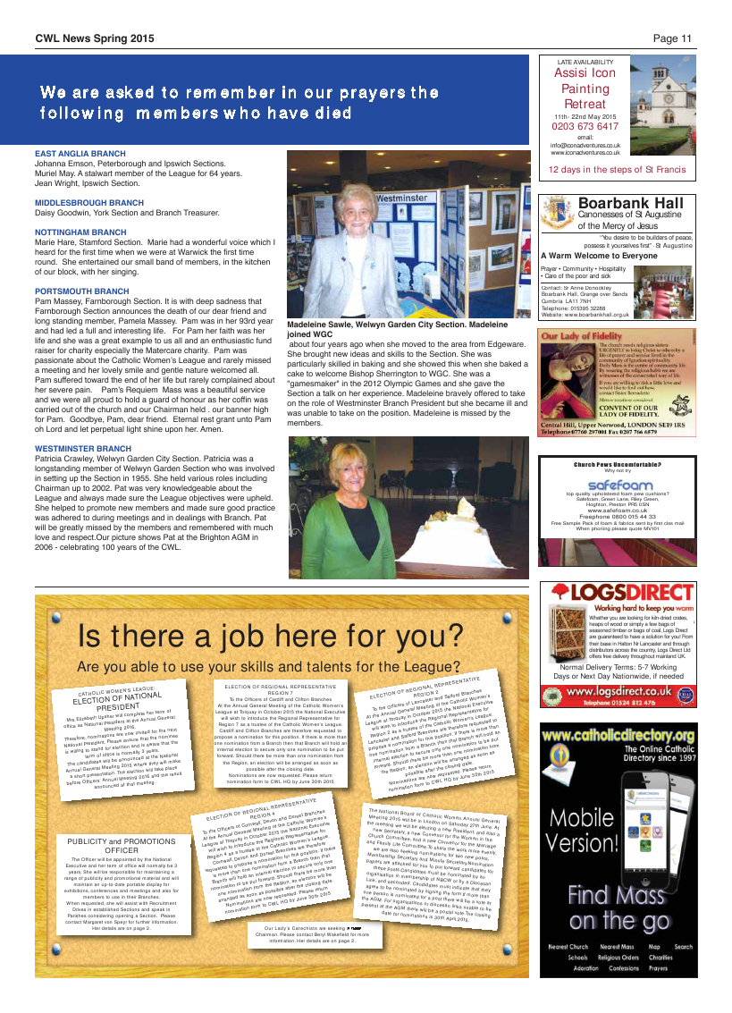 Spring 2015 edition of the CWL News