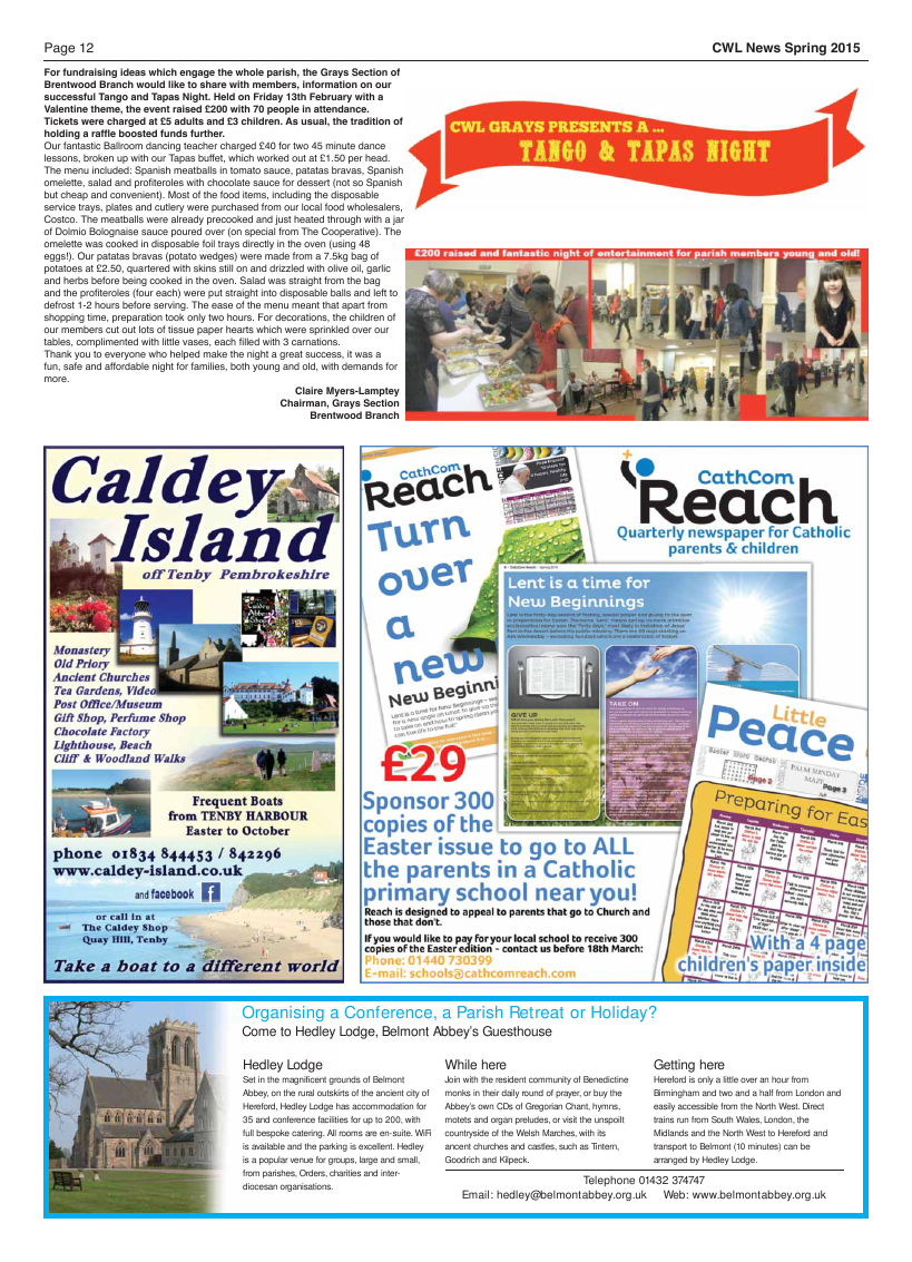 Spring 2015 edition of the CWL News