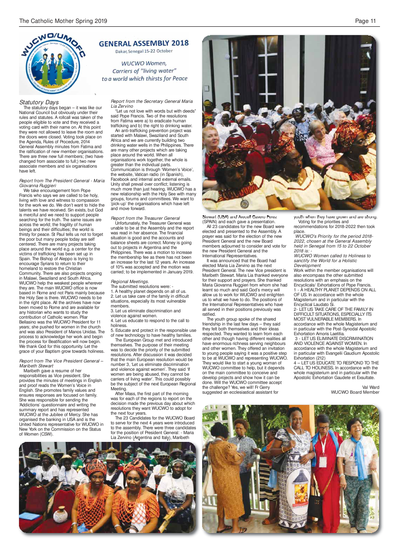 Spring 2019 edition of the Catholic Mother (UCM) - Page 