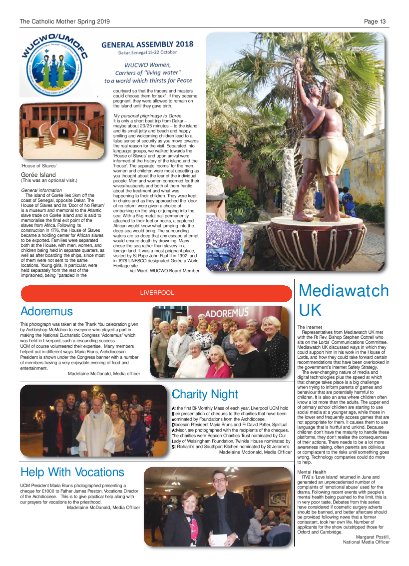 Spring 2019 edition of the Catholic Mother (UCM) - Page 