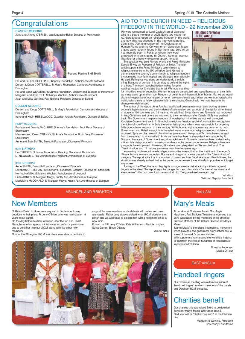 Spring 2019 edition of the Catholic Mother (UCM) - Page 