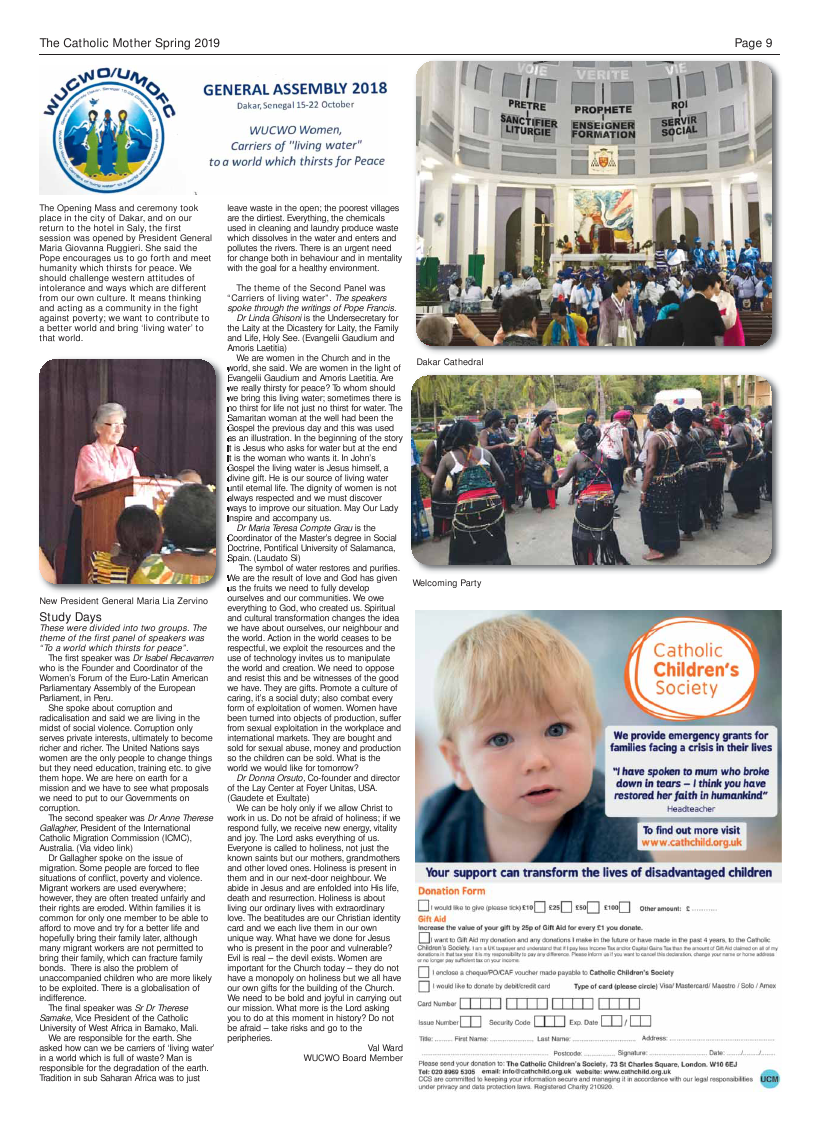 Spring 2019 edition of the Catholic Mother (UCM) - Page 