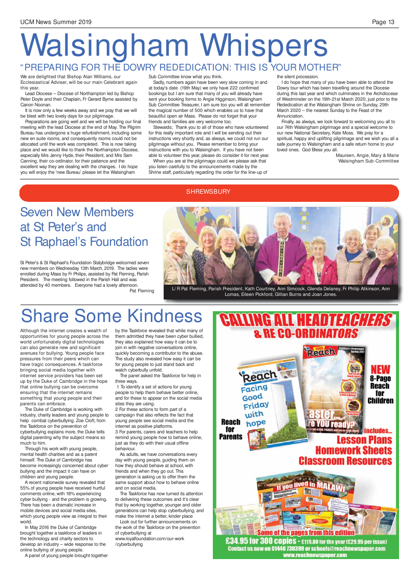 Summer 2019 edition of the Catholic Mother (UCM) - Page 