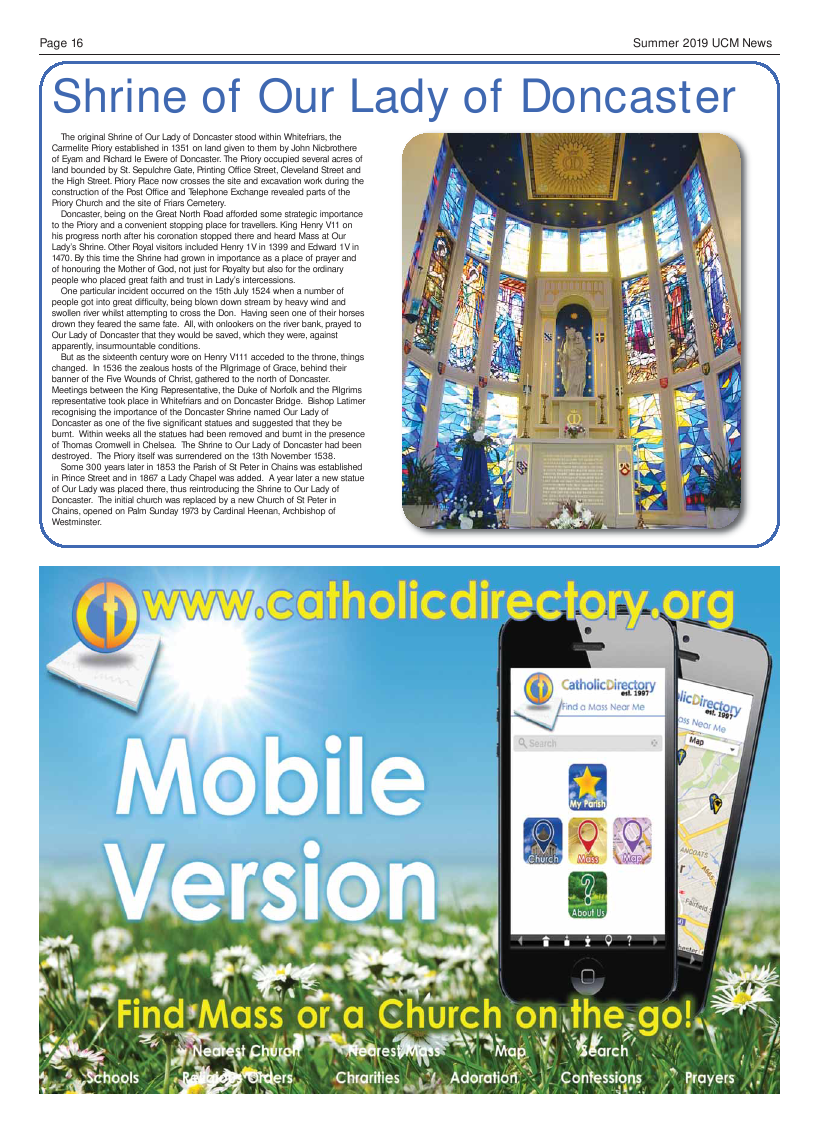 Summer 2019 edition of the Catholic Mother (UCM) - Page 