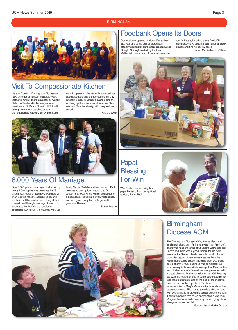 Summer 2019 edition of the Catholic Mother (UCM) - Page 