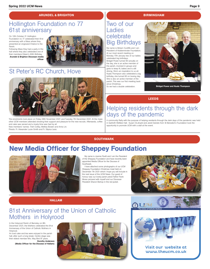 Spring 2022 edition of the UCM News