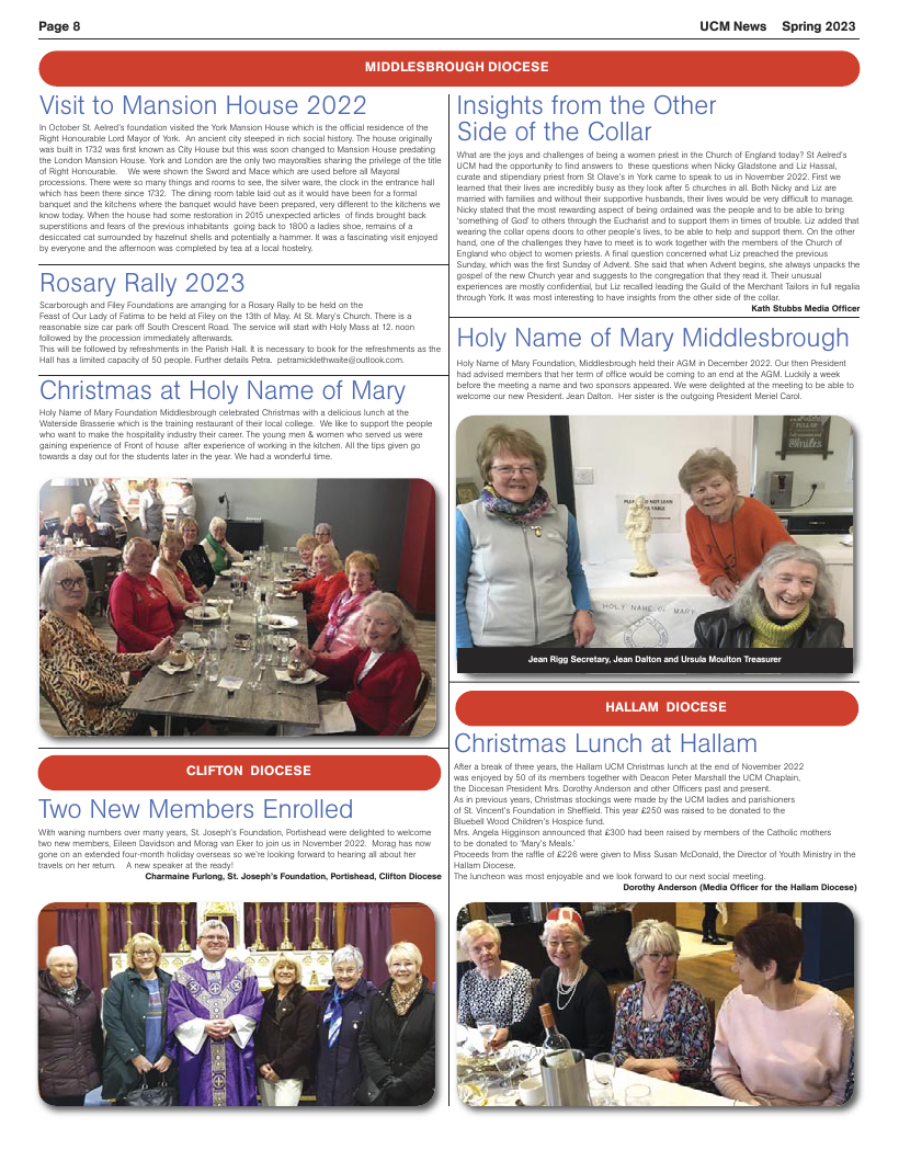 Spring 2023 edition of the UCM News