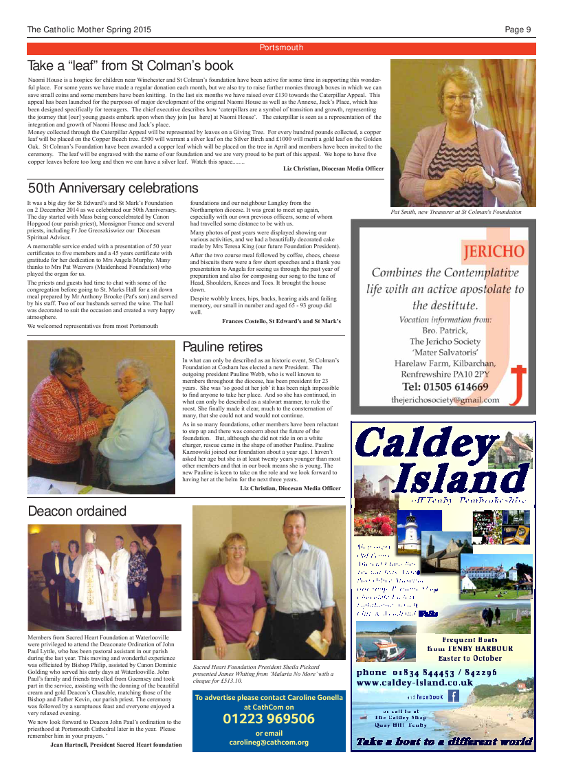 Spring 2015 edition of the Catholic Mother (UCM)
