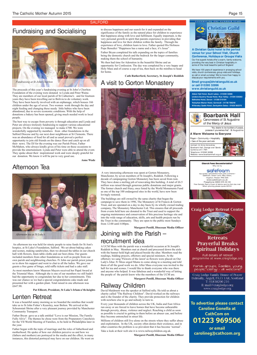 Autumn 2015 edition of the Catholic Mother (UCM)