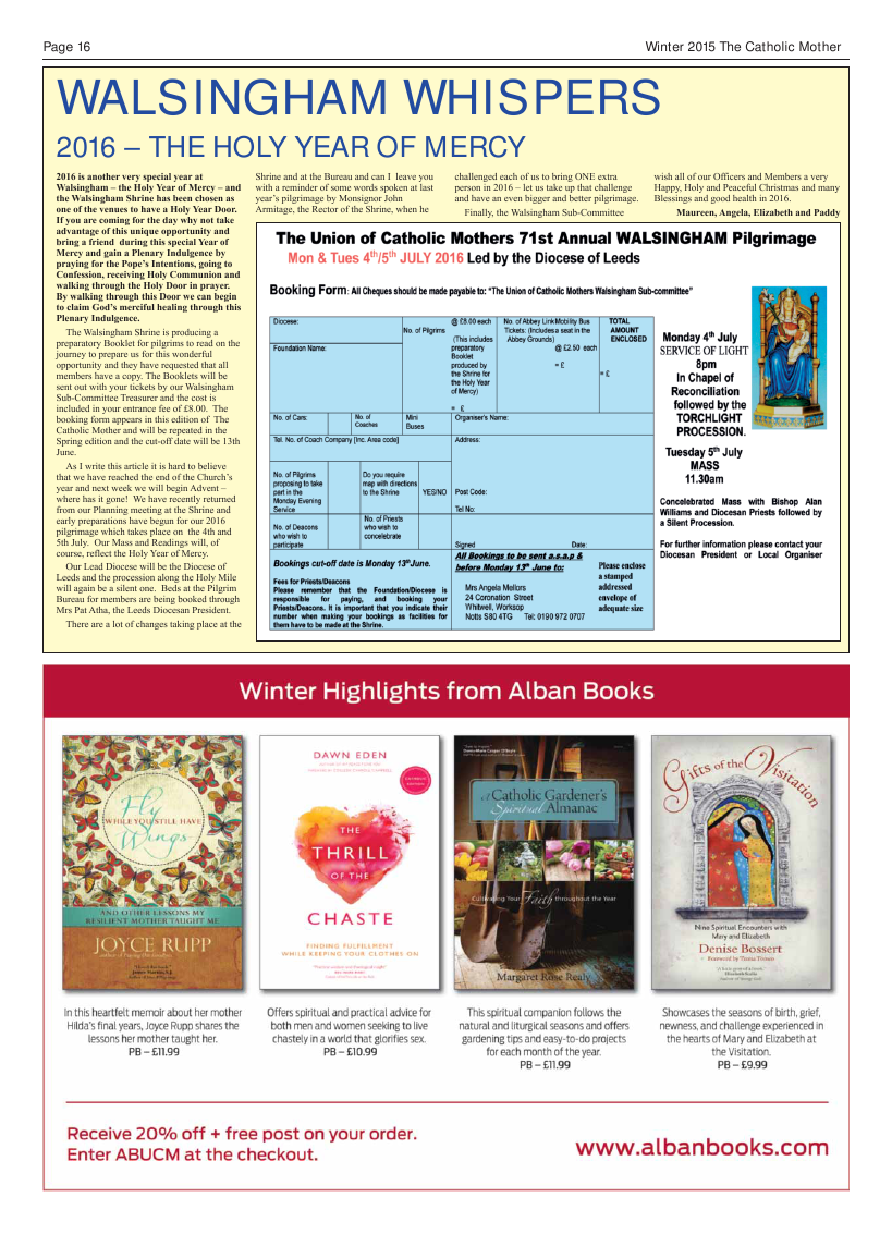 Christmas 2015 edition of the Catholic Mother (UCM)