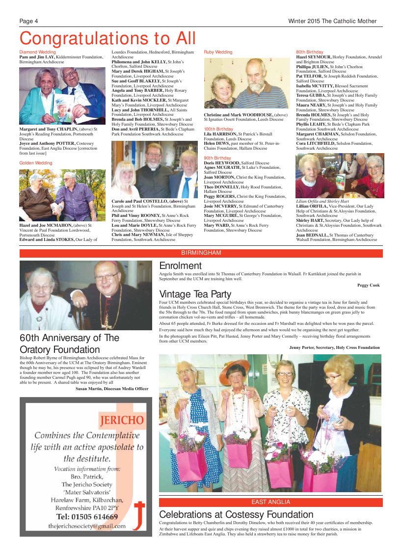 Christmas 2015 edition of the Catholic Mother (UCM)