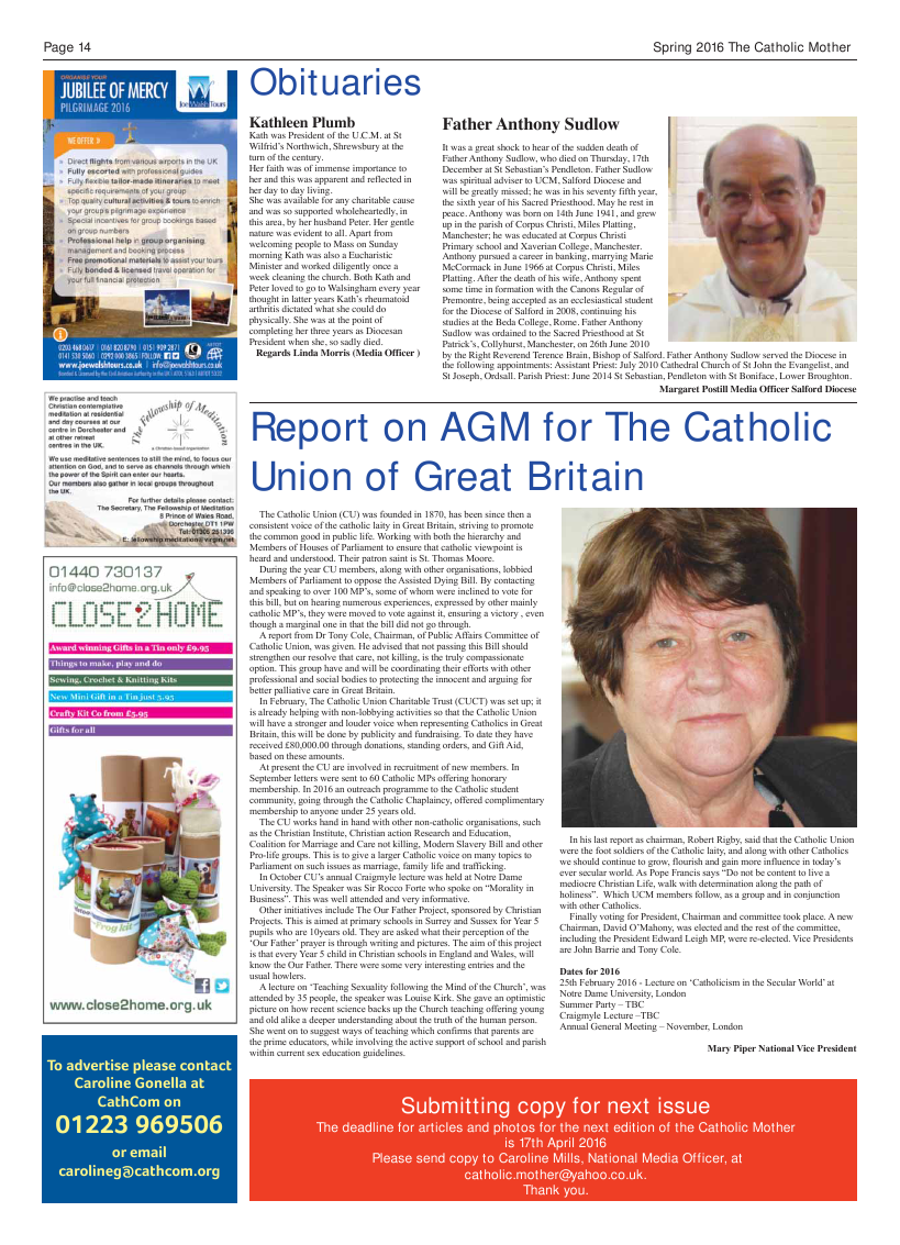 Spring 2016 edition of the A&B 50th Jubilee - Page 