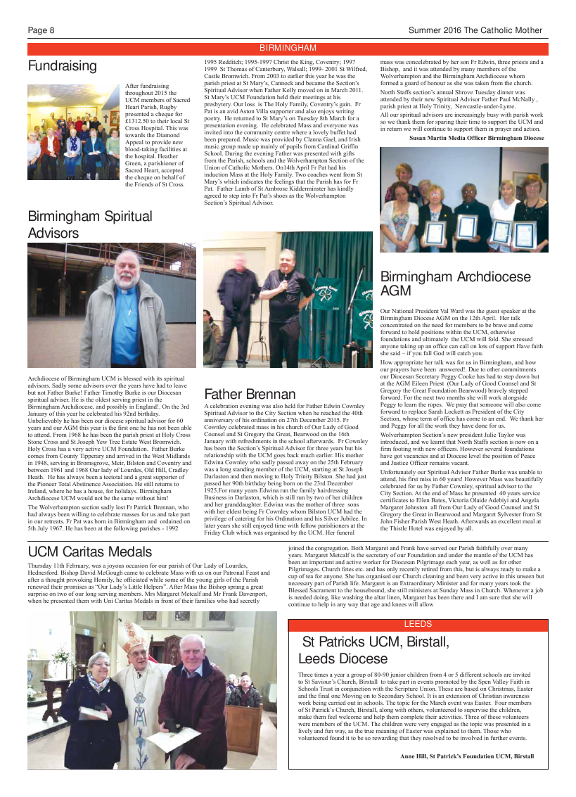 Summer 2016 edition of the Catholic Mother (UCM) - Page 