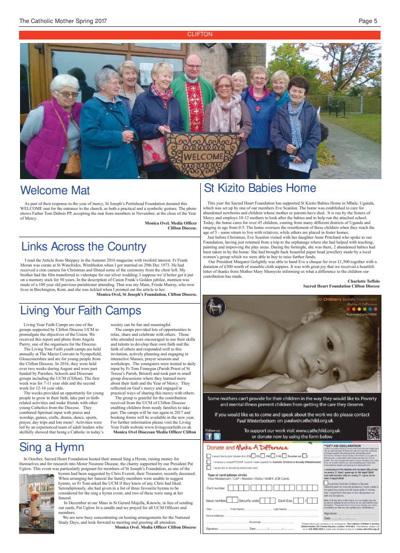 Spring 2017 edition of the Catholic Mother (UCM) - Page 