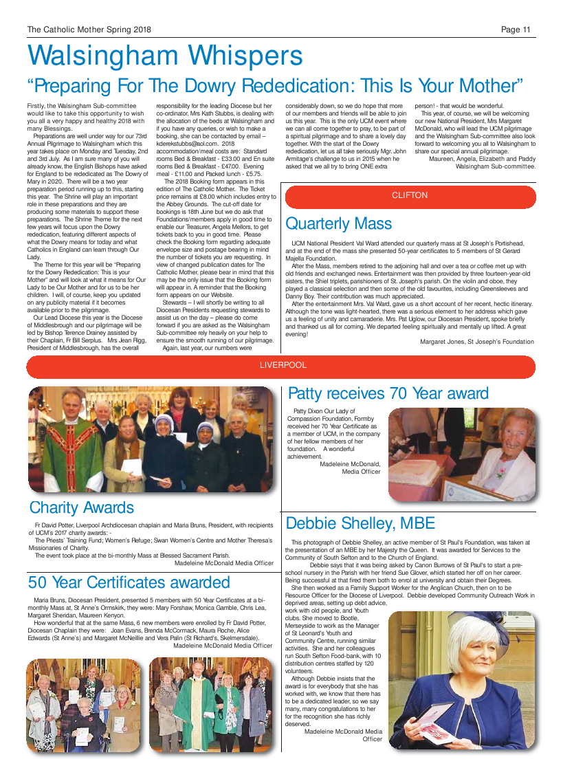 Spring 2018 edition of the Catholic Mother (UCM) - Page 