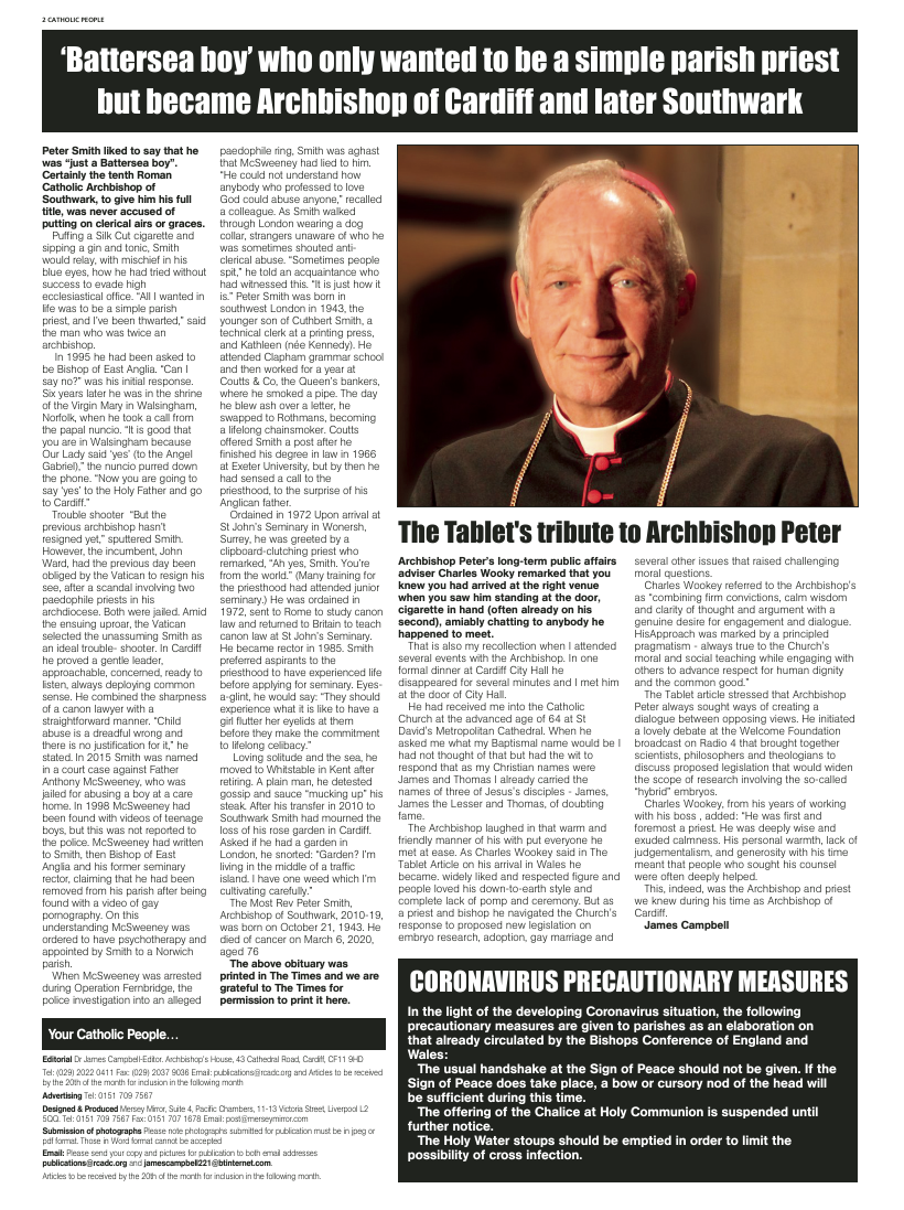 April 2020 edition of the Cardiff People