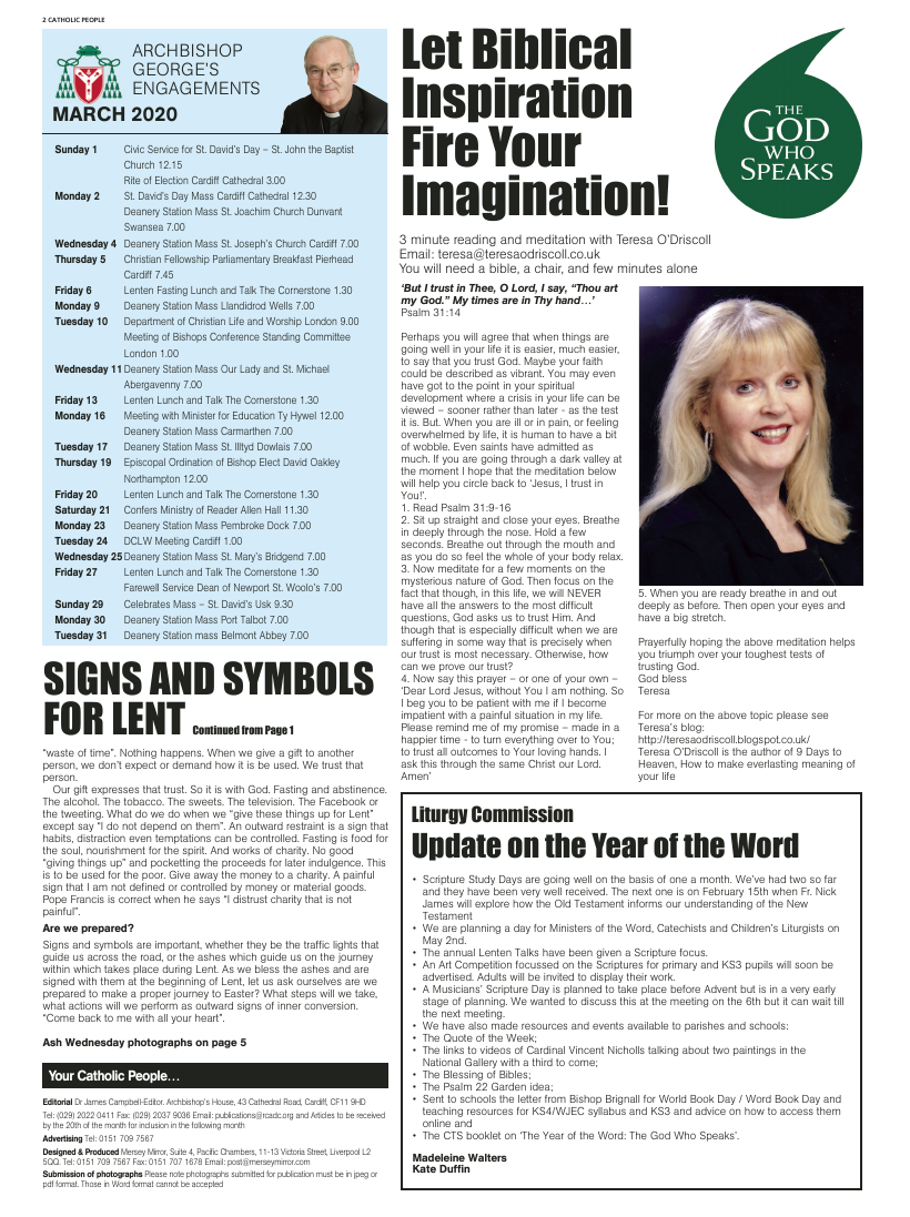 March 2020 edition of the Cardiff People