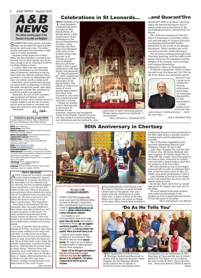 Aug 2019 edition of the A&B News - Page 