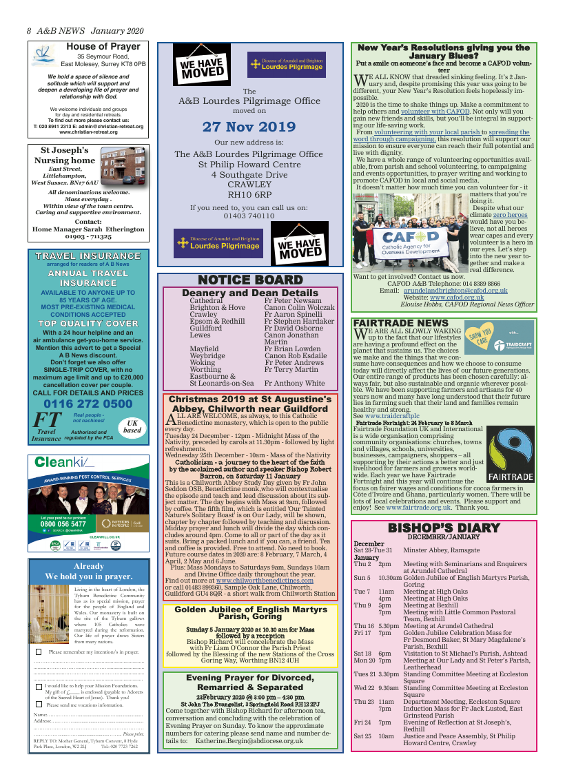 Jan 2020 edition of the A&B News