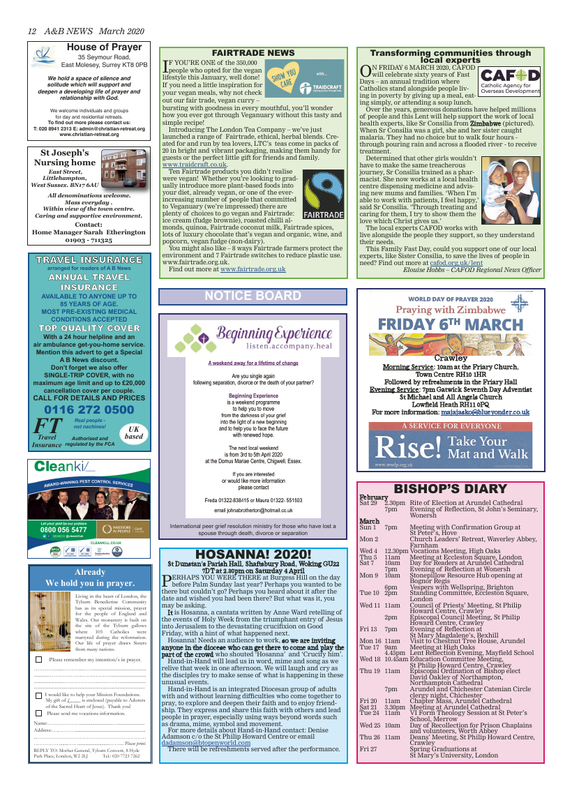 Mar 2020 edition of the A&B News