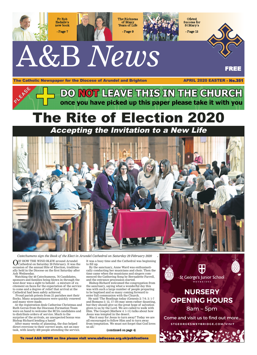 Apr 2020 edition of the A&B News