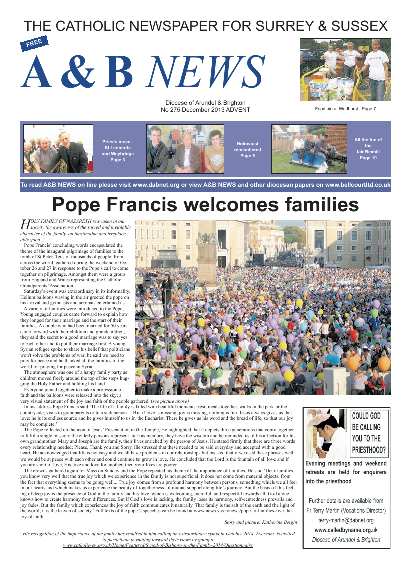 Dec 2013 edition of the A & B News