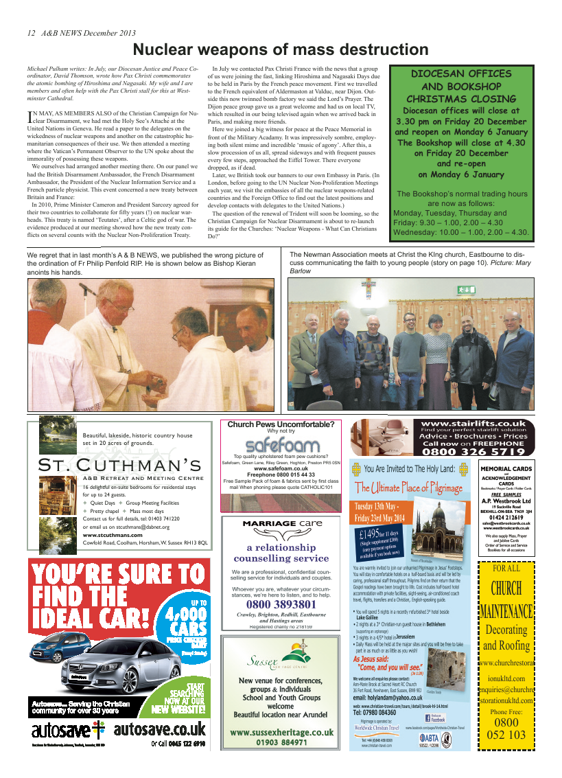 Dec 2013 edition of the A & B News