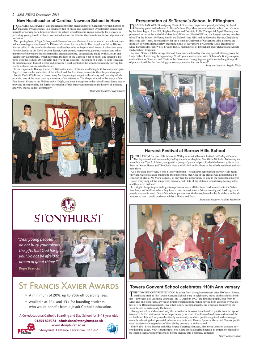 Dec 2013 edition of the A & B News